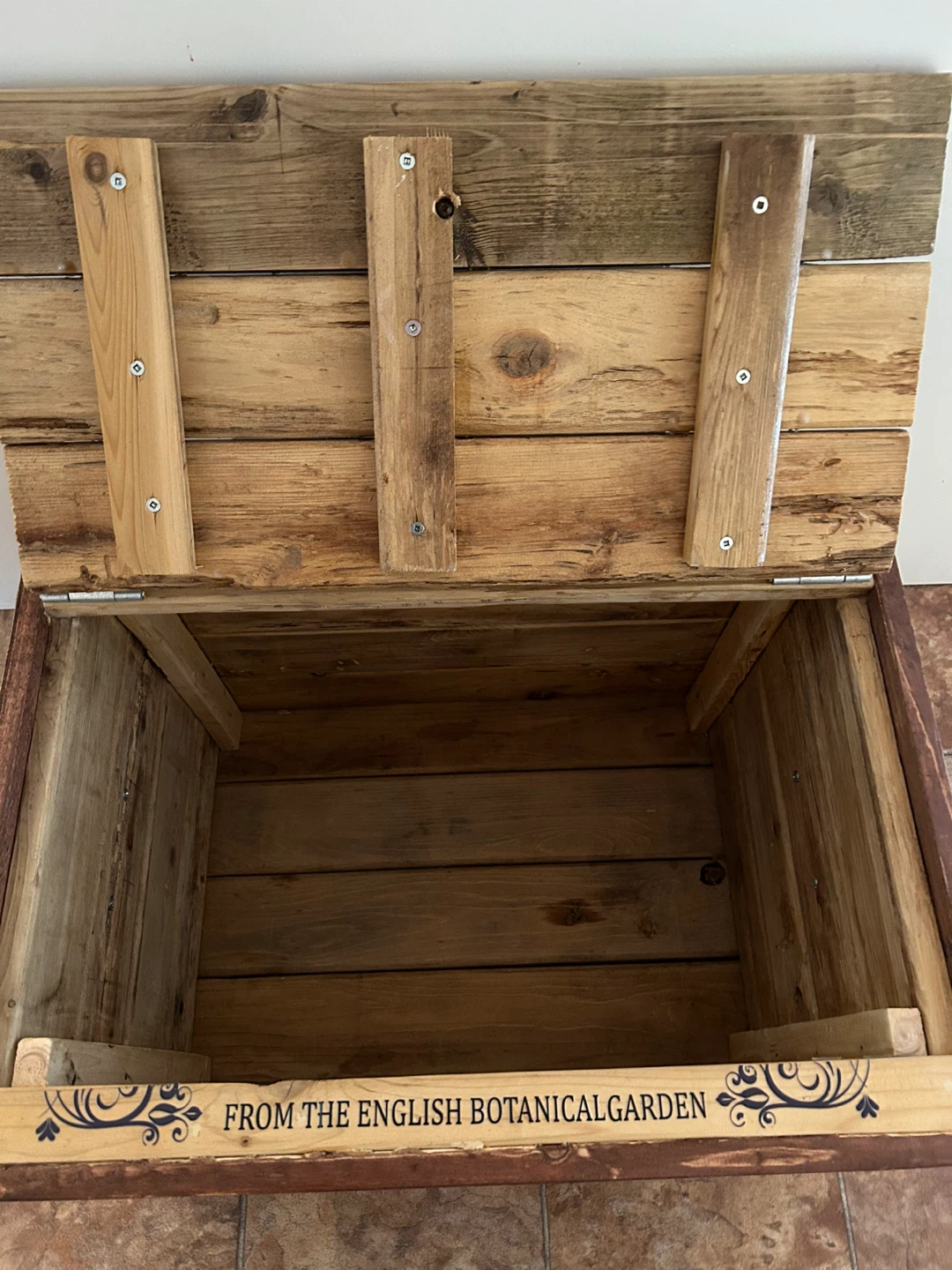Wooden Storage Chest - "Fresh Flowers" Truck Design - photo 3
