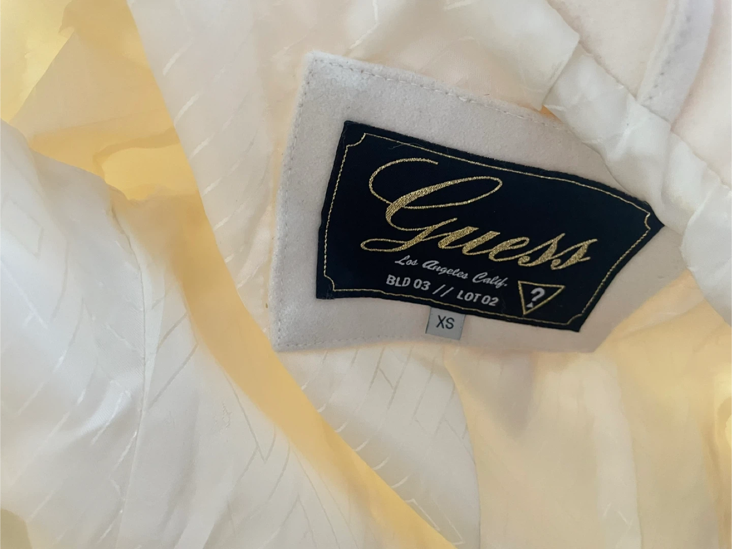 Guess Cream Double-Breasted Trench Coat XS - photo 3