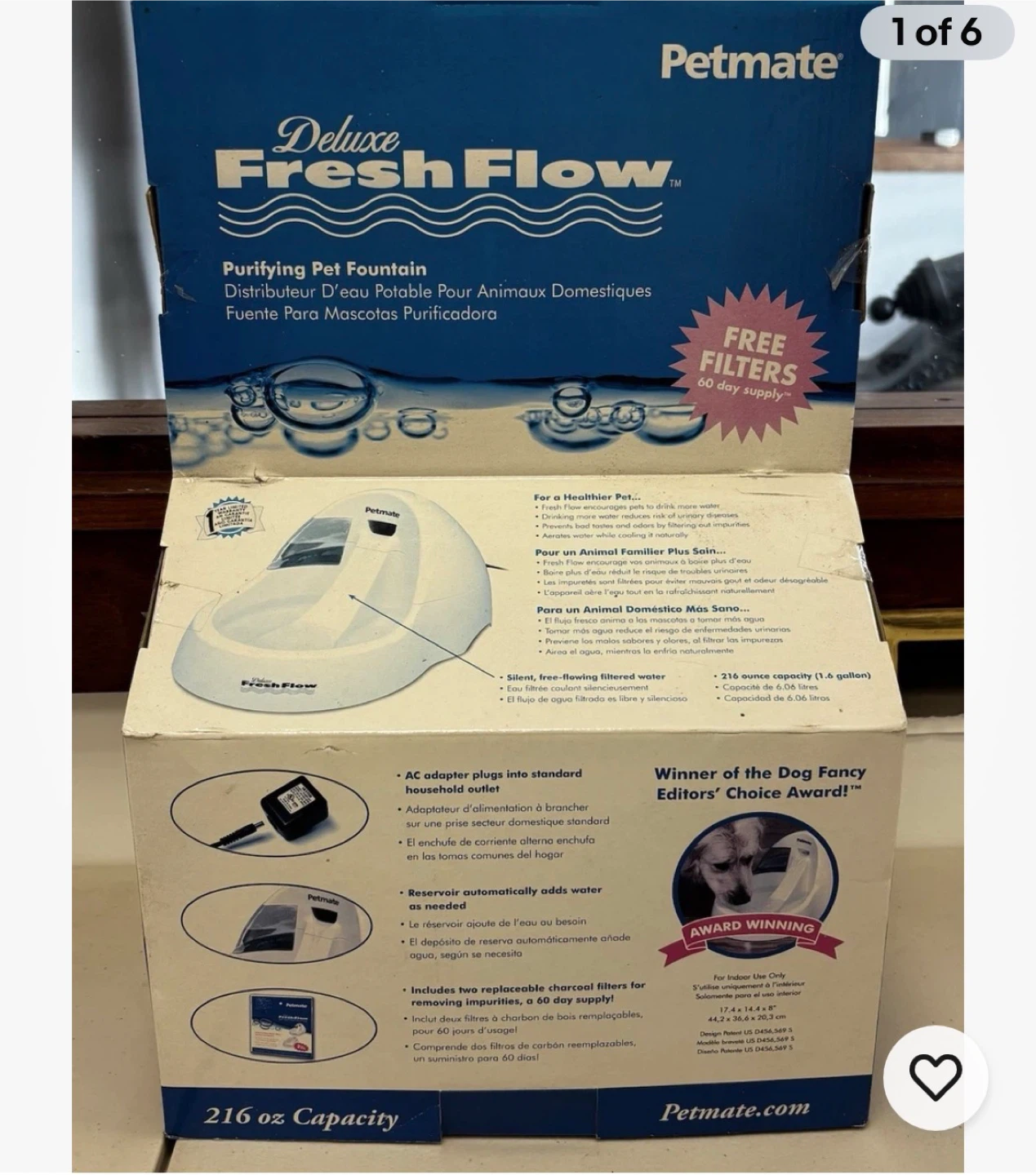 Petmate Deluxe Fresh Flow Purifying Pet Fountain - photo 3