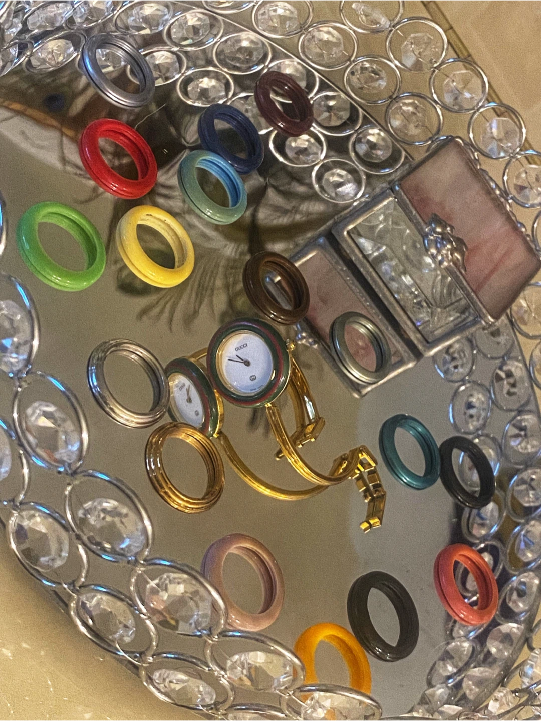 💫Vintage Gucci 1900 Bangle Watch with Interchangeable Bezels - photo 2