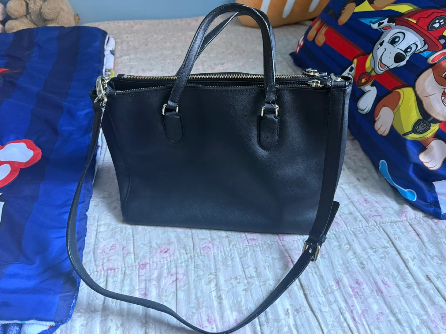 Kate Spade Black Leather Tote Bag price is Negotiable - photo 3
