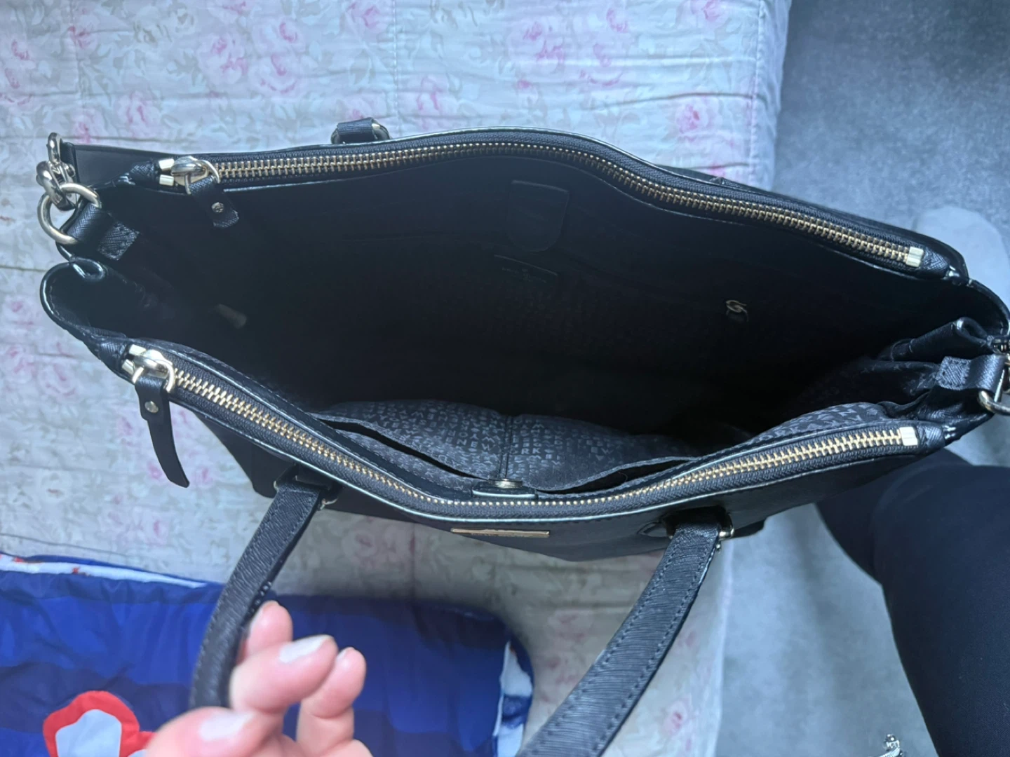 Kate Spade Black Leather Tote Bag price is Negotiable - photo 2