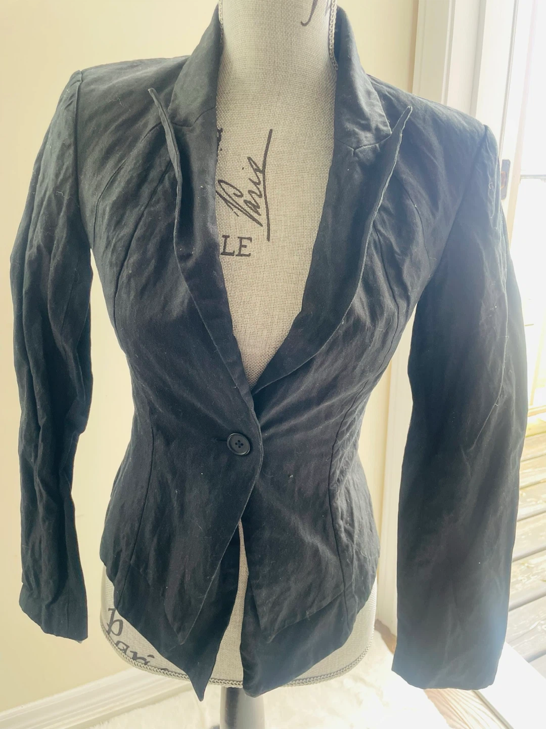 Bebe Black Blazer Size 4