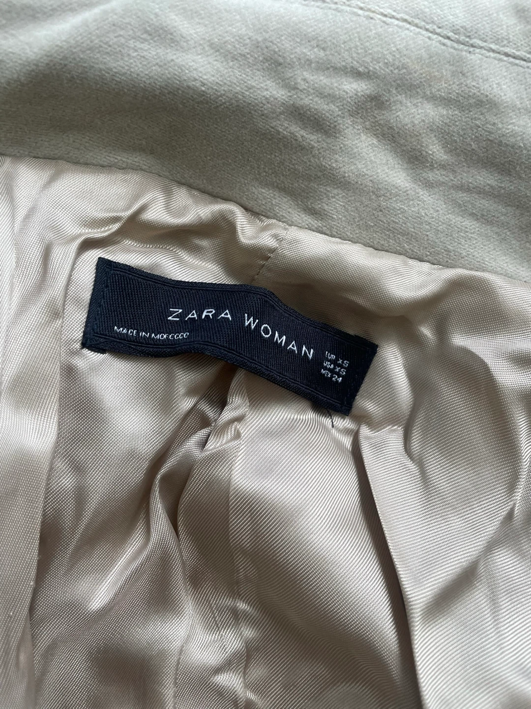 Zara Woman Beige Double-Breasted Trench Coat - photo 3