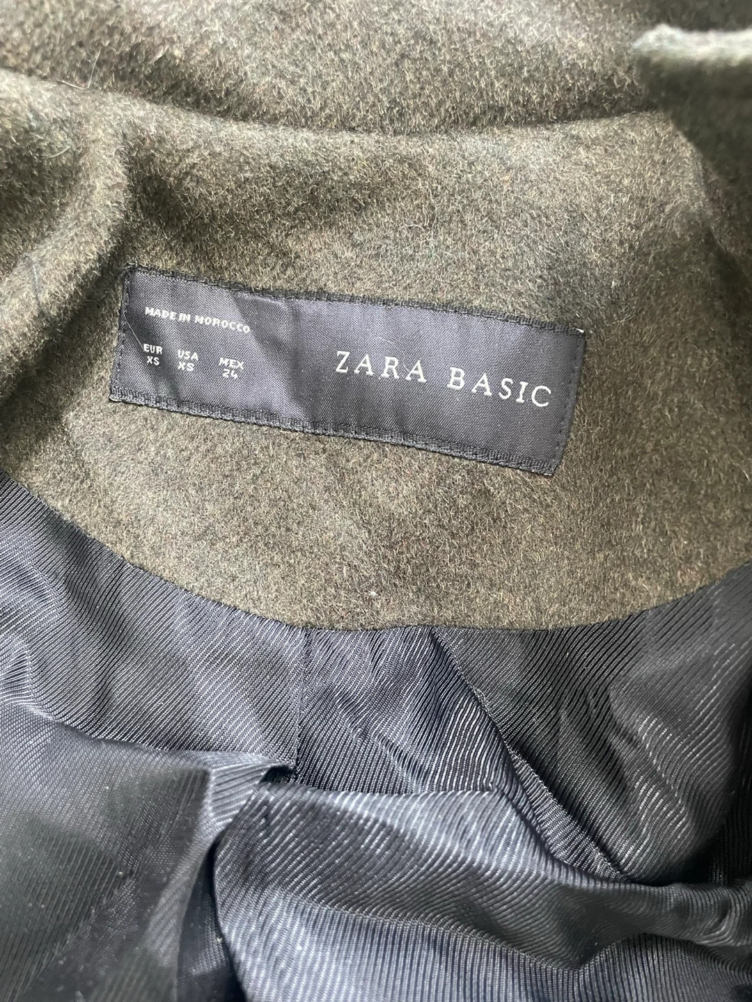 Zara Basic Double-Breasted Military Style Coat - XS - photo 2