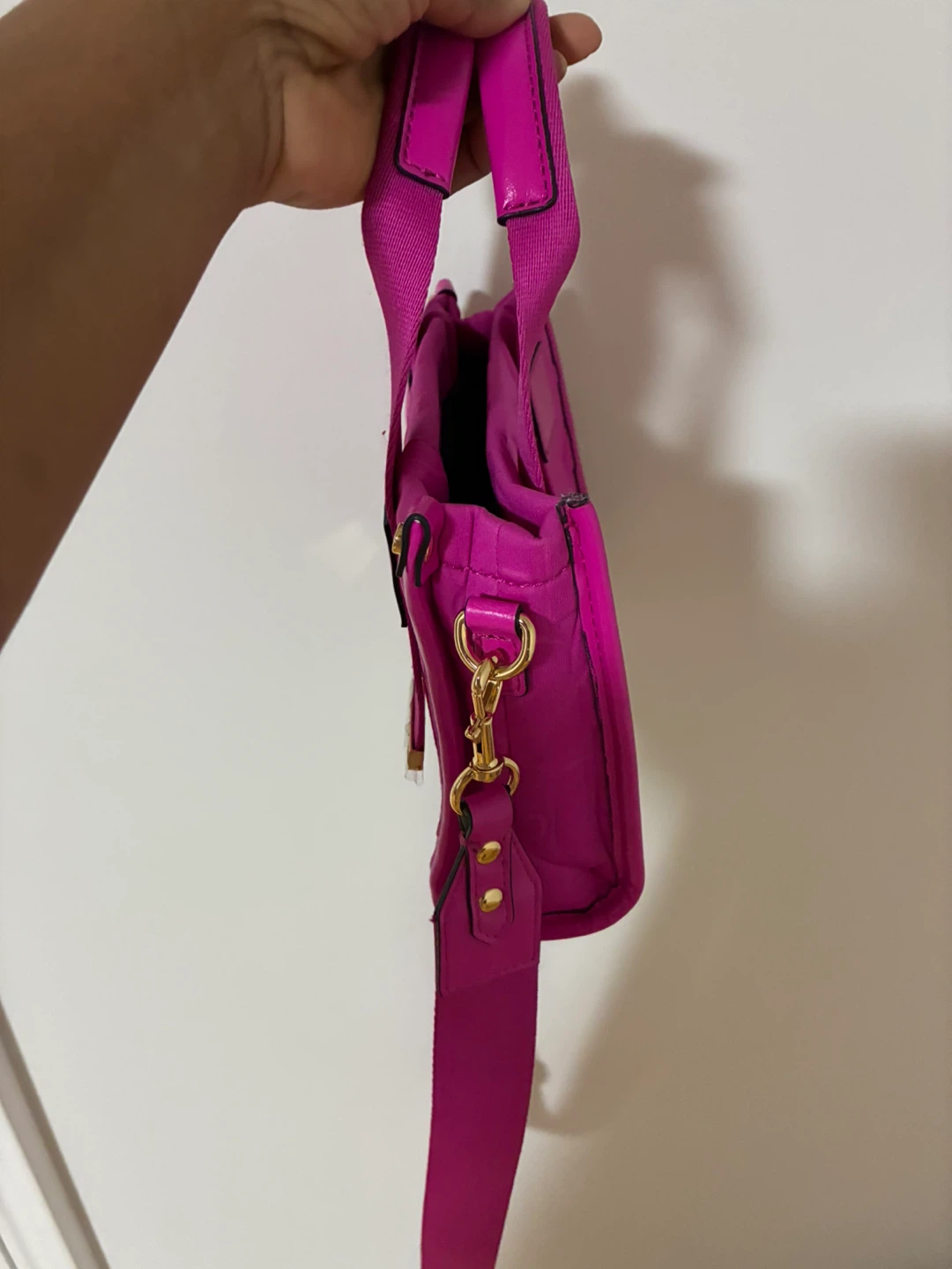Aldo Hot Pink Embossed Tote Bag - photo 3