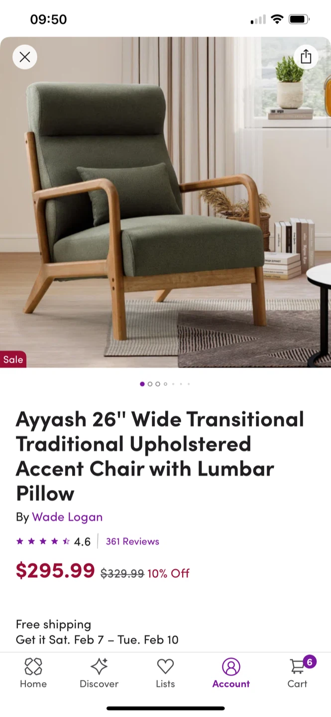 Excellent Quality Accent Chair with a Pillow
