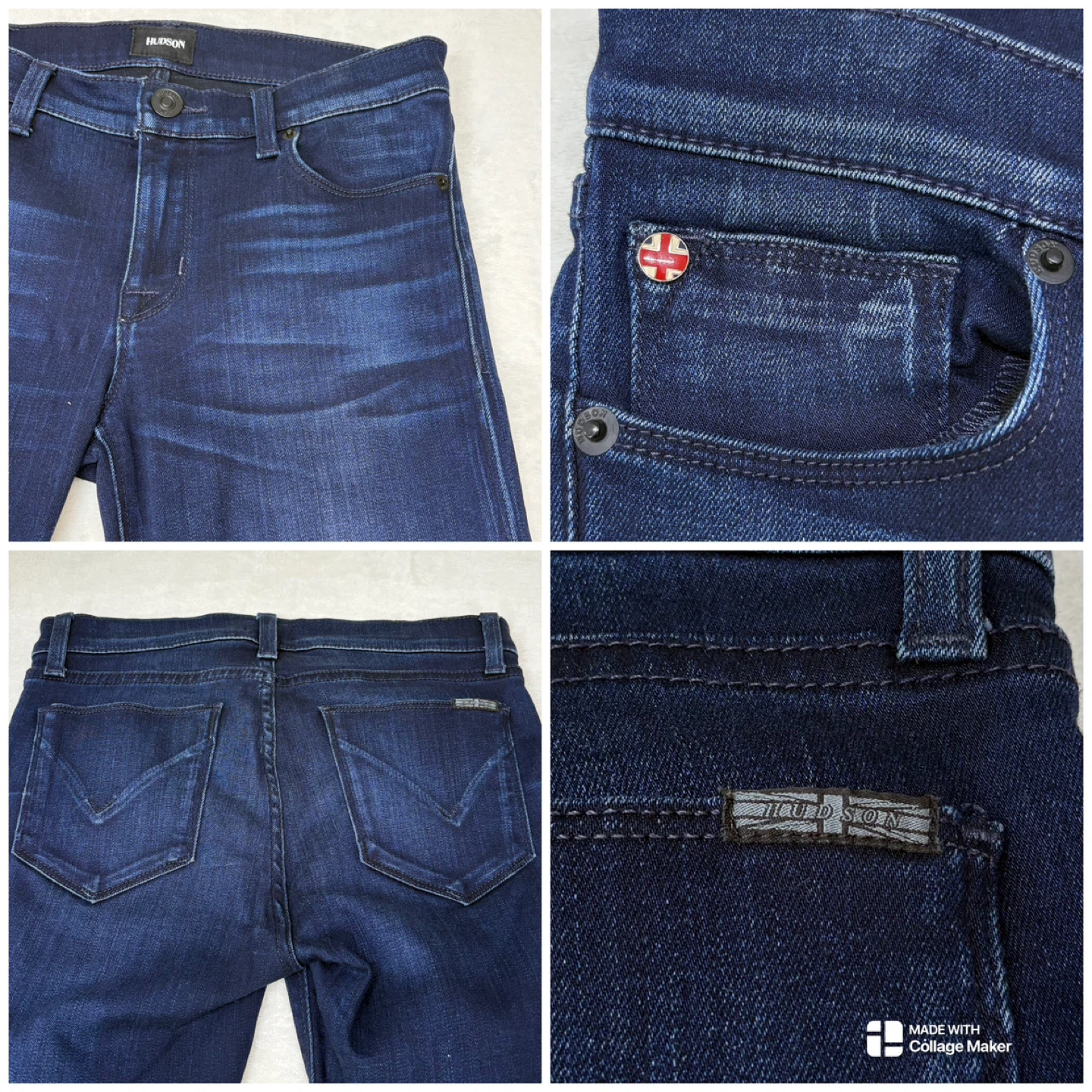Hudson Krista Ankle Super Skinny Jeans Dark Wash Womens Size 27 - photo 4