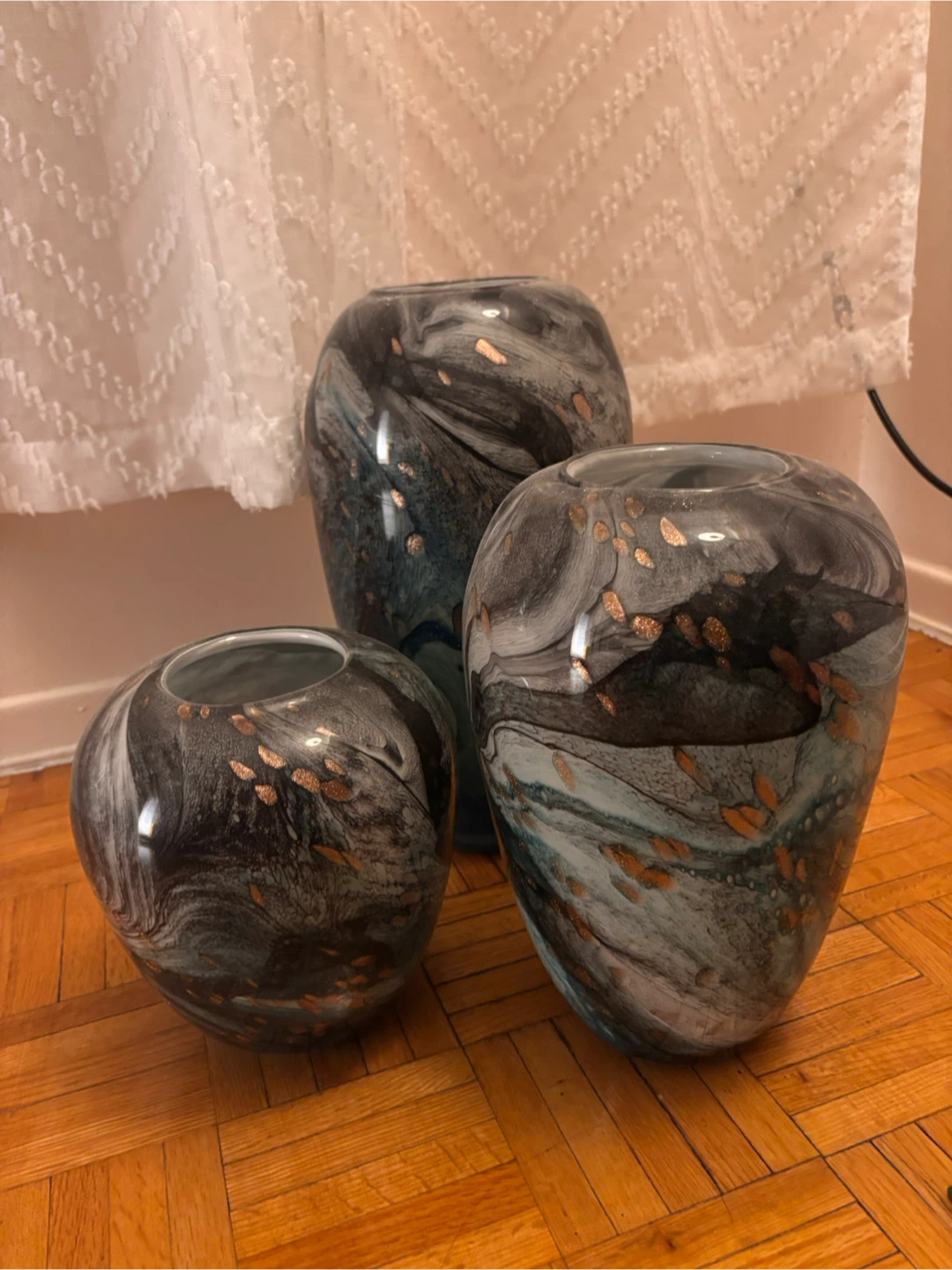 Set of 3 Marbled Vases - photo 5