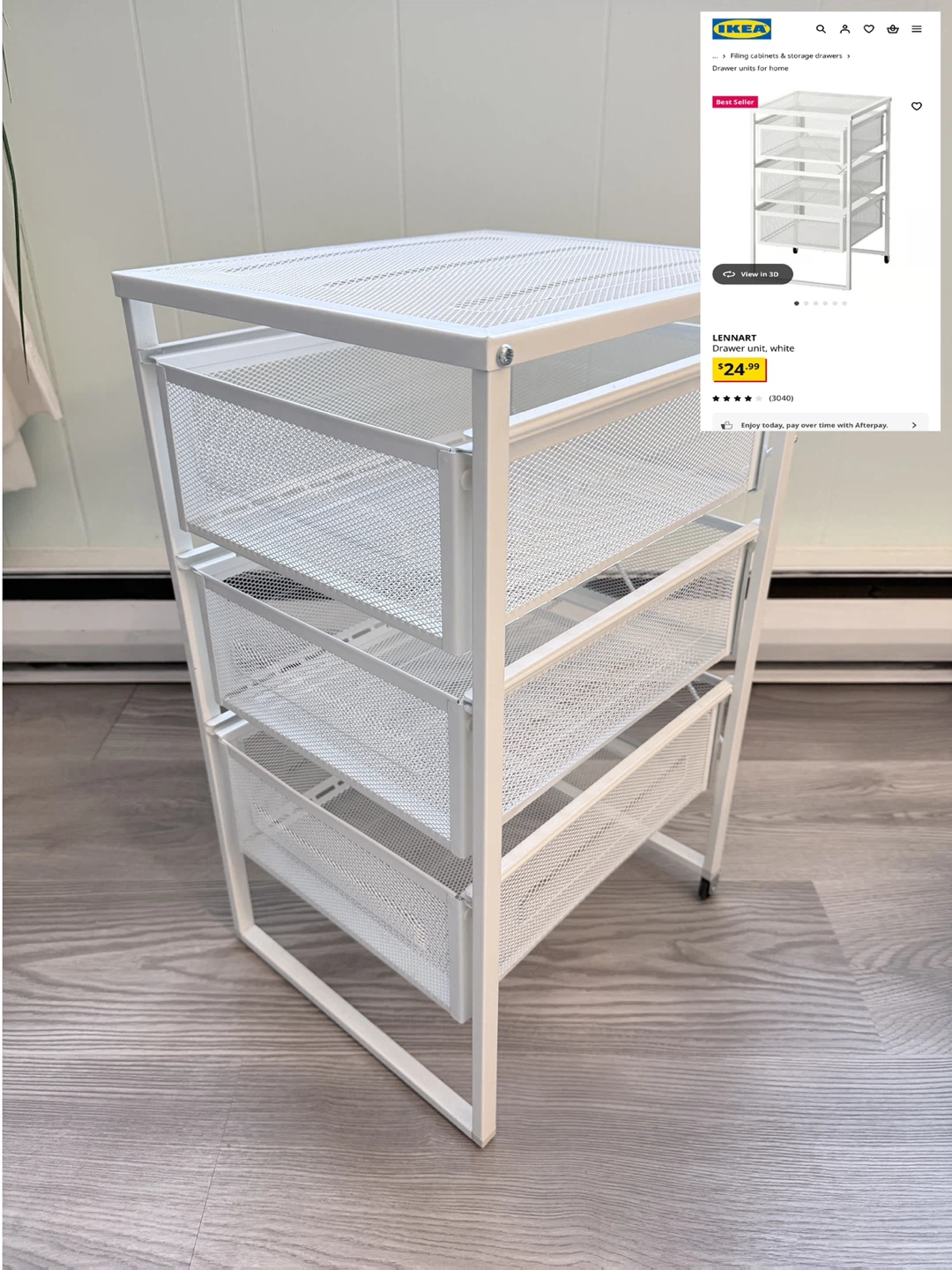 IKEA LENNART Drawer Unit, White (99% new)