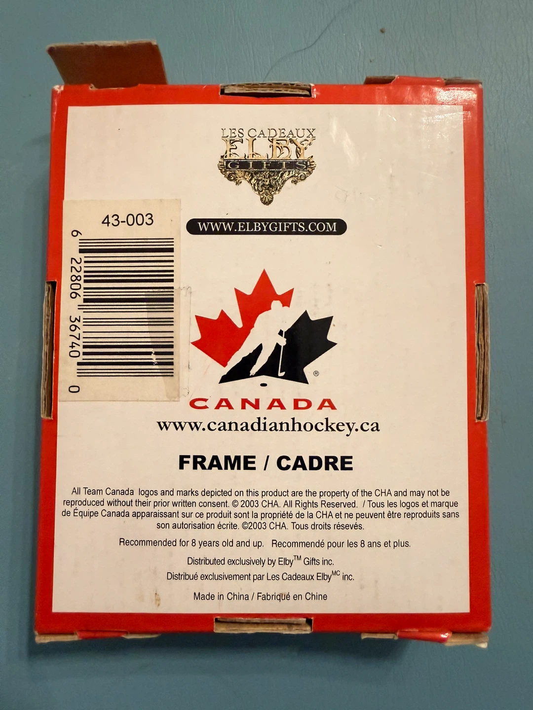 Elby Gifts Team Canada Hockey Photo Frame - photo 2