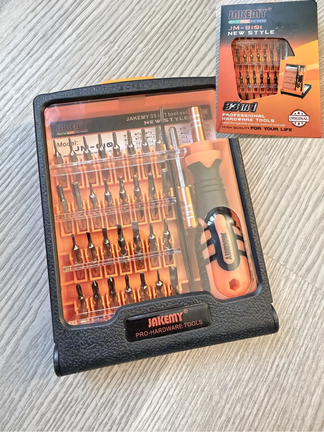 JAKEMY 33-in-1 Precision Screwdriver Set (99% new)