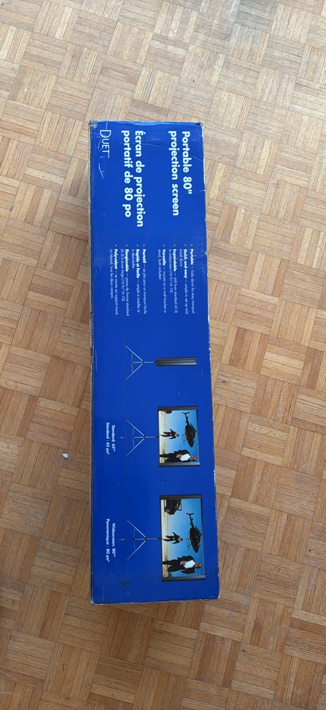 Epson Duet Ultra Portable 80" Projector Screen - photo 2
