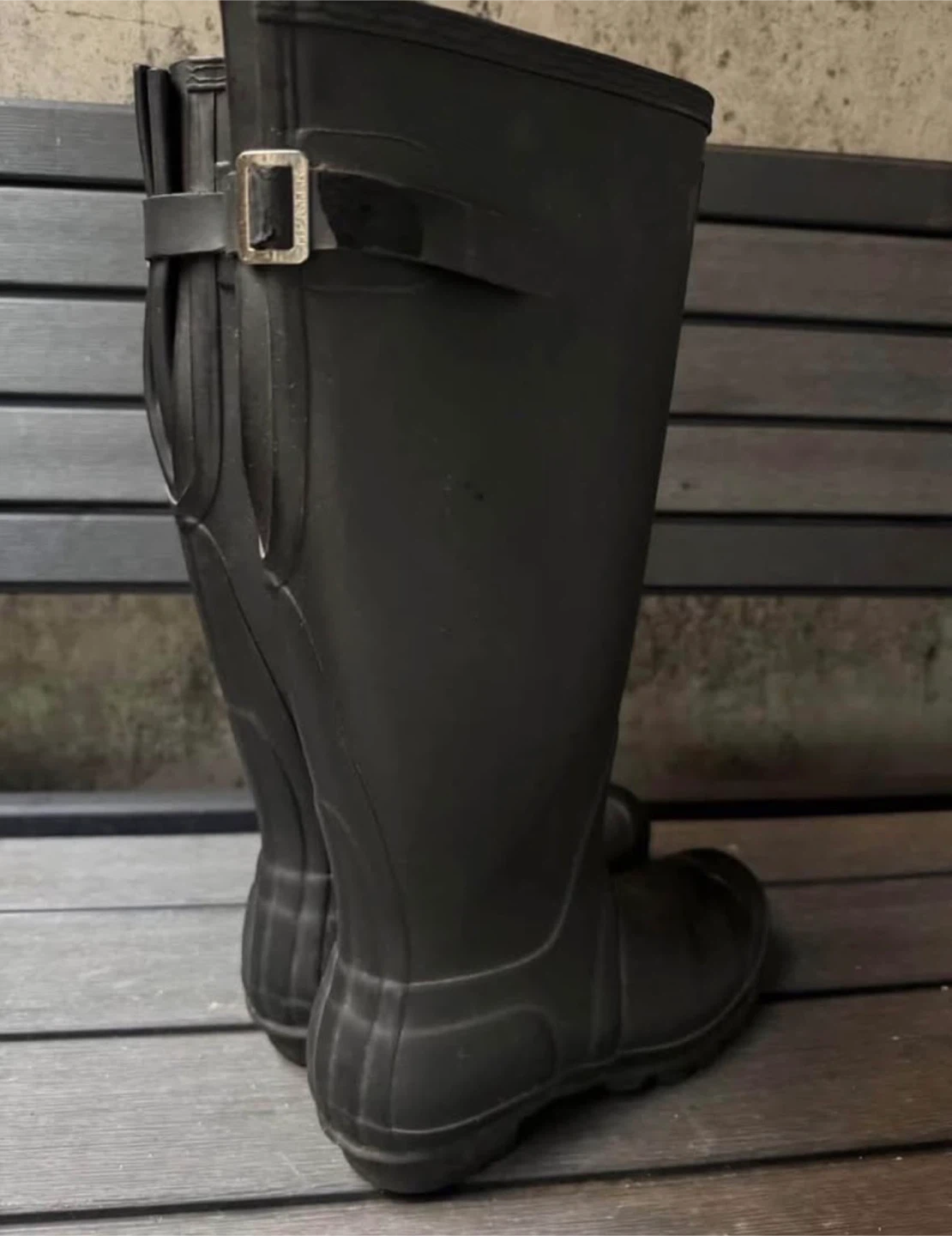 HUNTER tall boots - black - size 7 - photo 2
