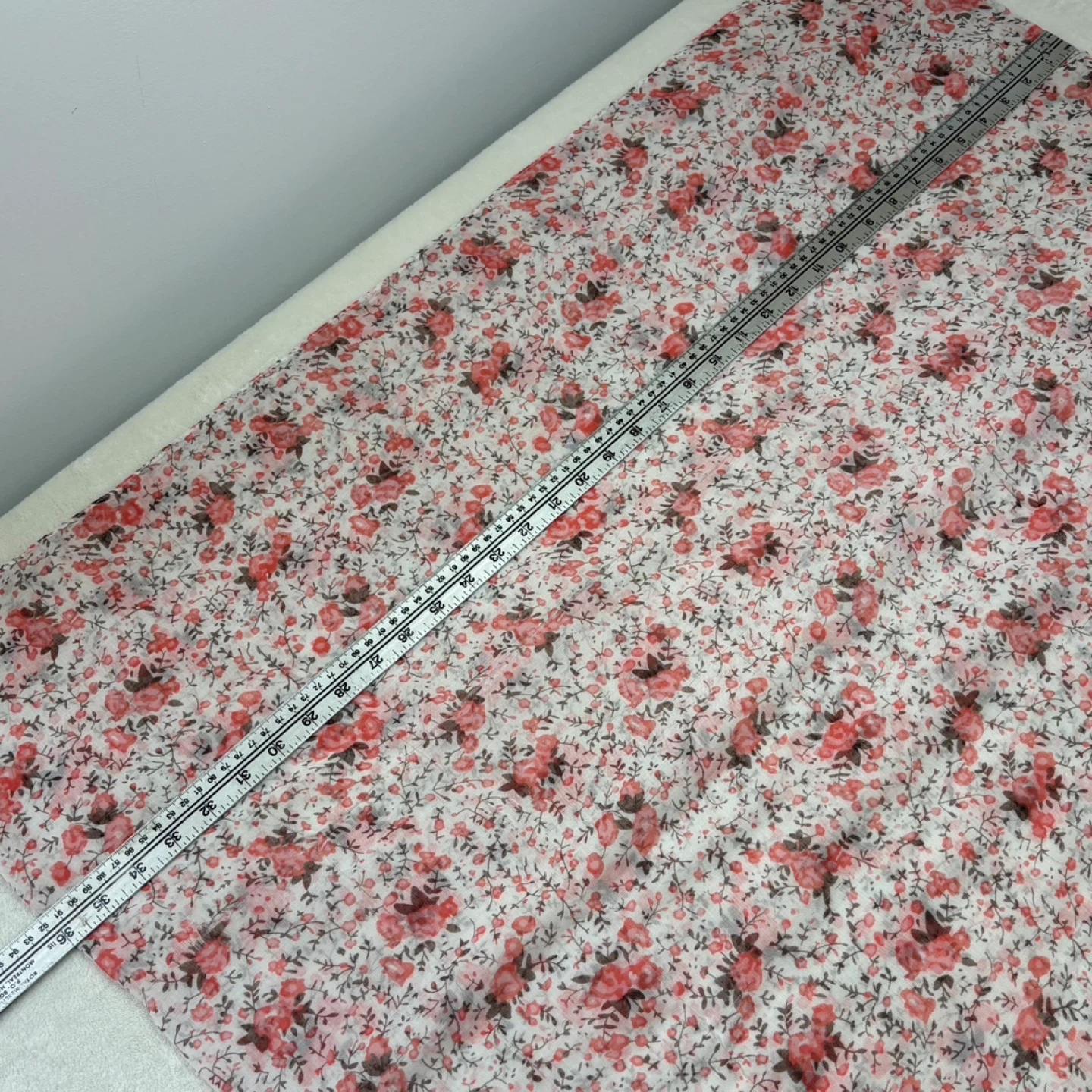 MyStyle Lightweight Infinity Scarf Coral and Brown Floral Print - photo 3