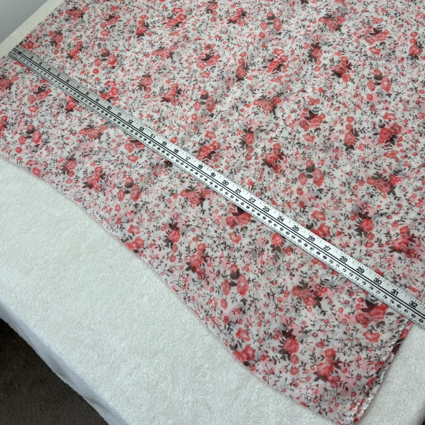 MyStyle Lightweight Infinity Scarf Coral and Brown Floral Print - photo 4