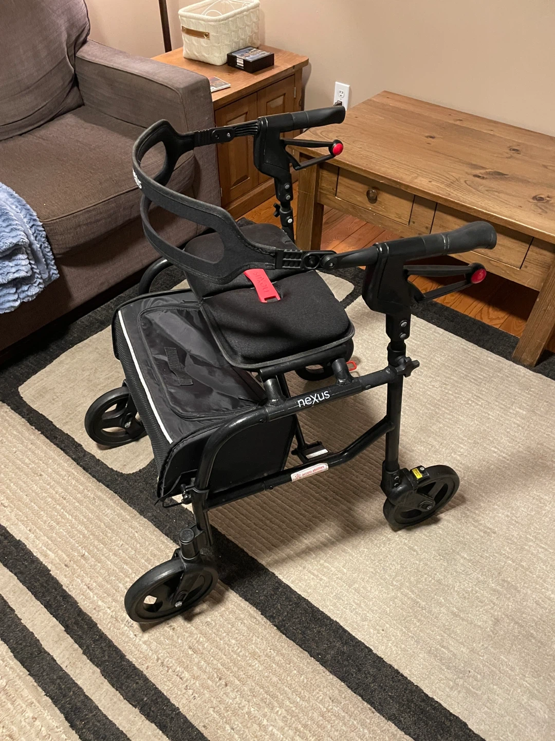 Nexus Rollator Walker with Seat and Bag