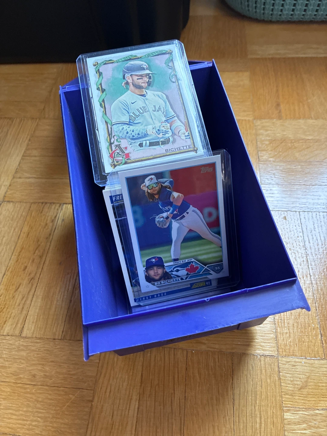 Bo Bichette Trading Cards with Storage holder - photo 3