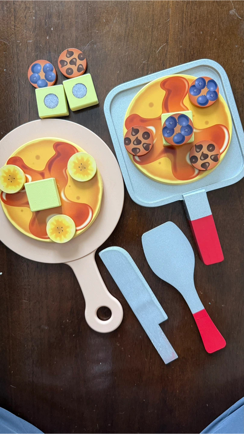 Wooden Play Food Pancake Set