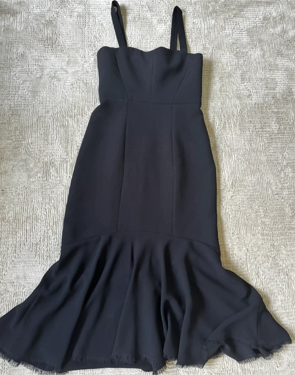 New ZARA Black Midi Dress - Size S