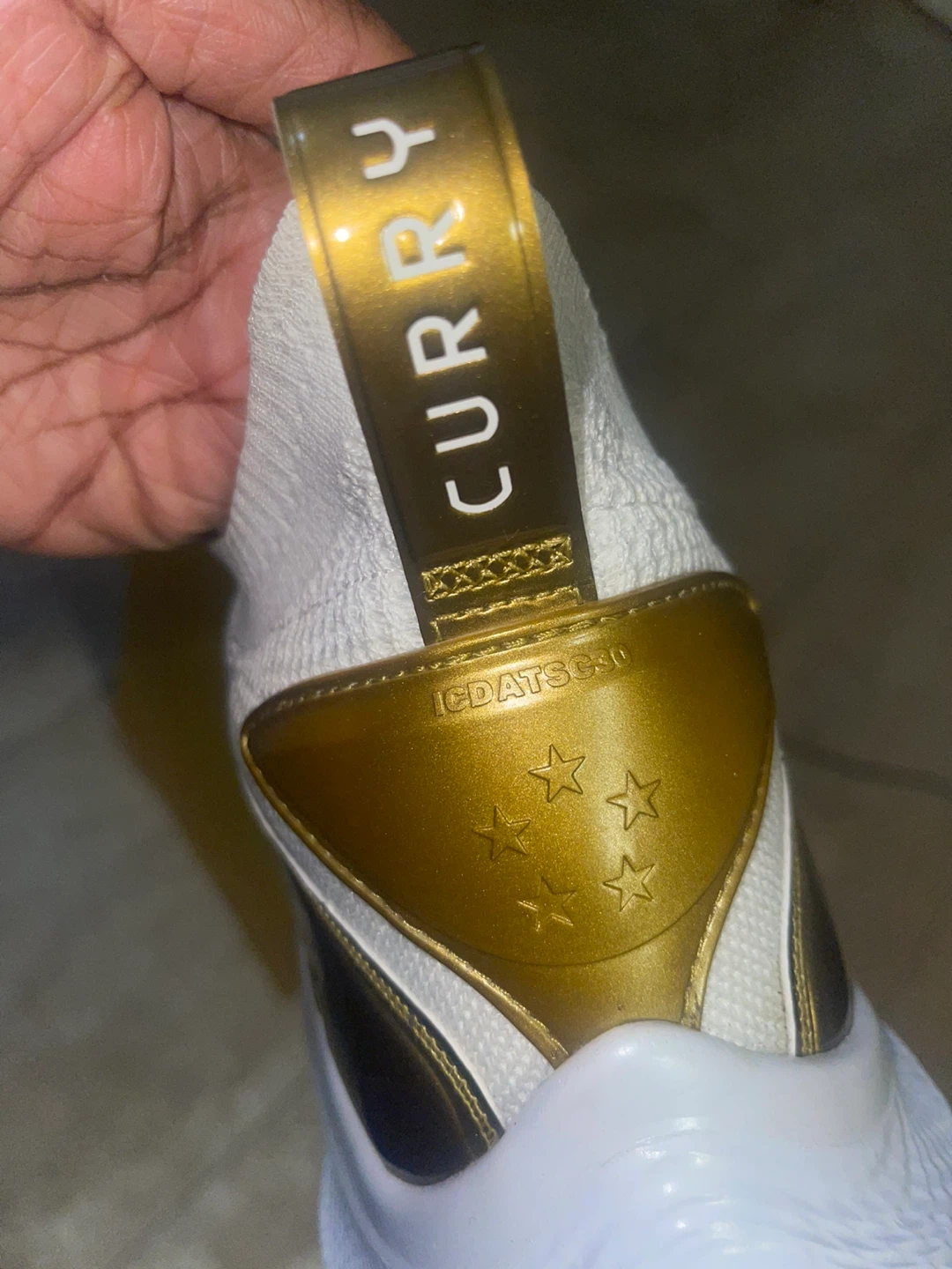 Steph Curry 8 White Gold Basketball Shoes 10.5 - photo 2