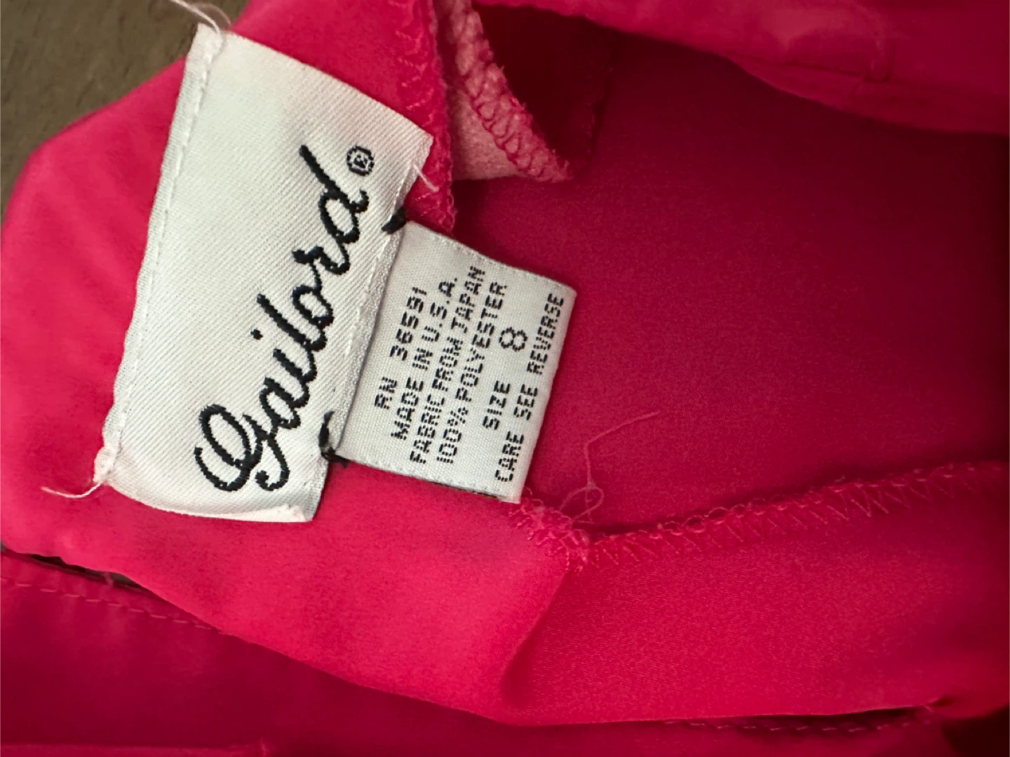 Vintage Gailord Women's Pink Short Sleeve Blouse Size 8 - photo 2