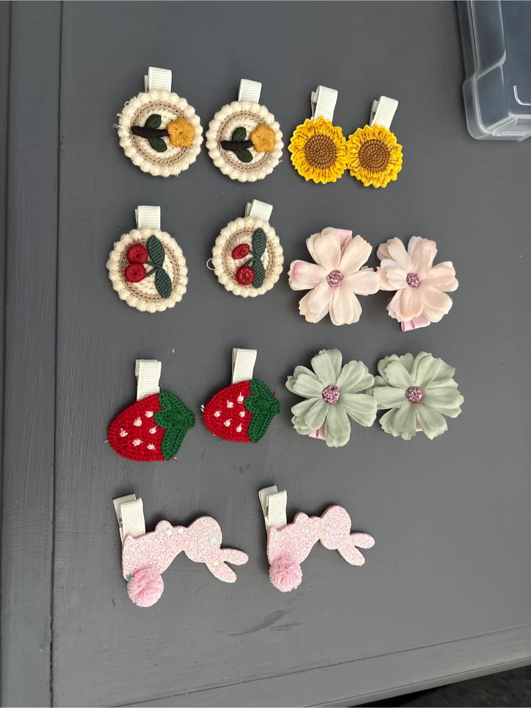 Set of Cute Kids Hair Clips with Various Designs - photo 2