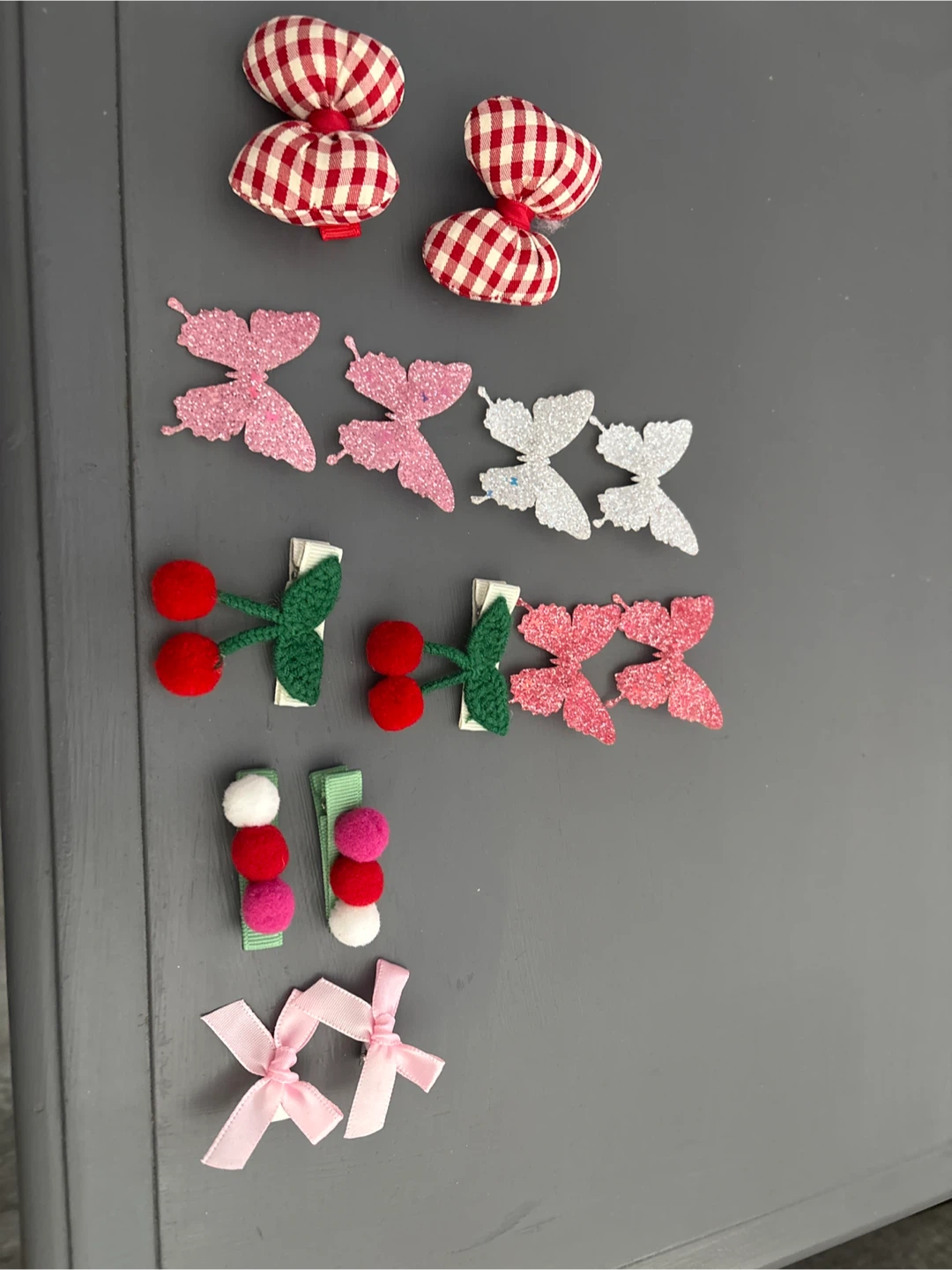 Set of Cute Kids Hair Clips with Various Designs