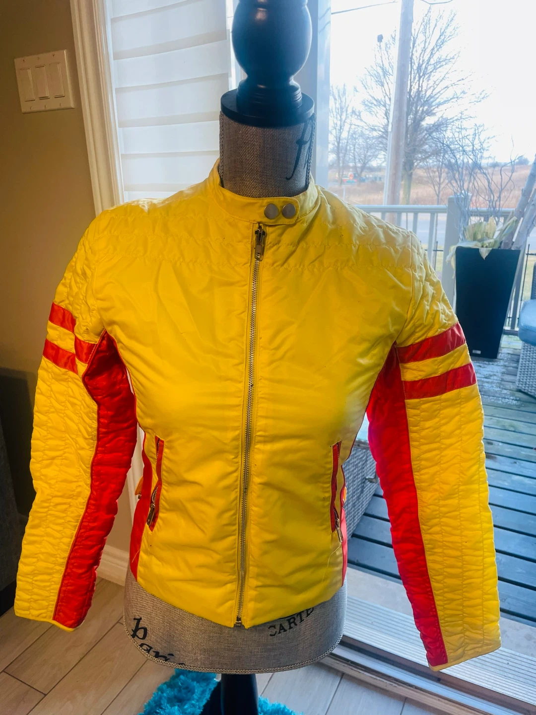 Urban Behavior Quilted Jacket M/M Yellow Red