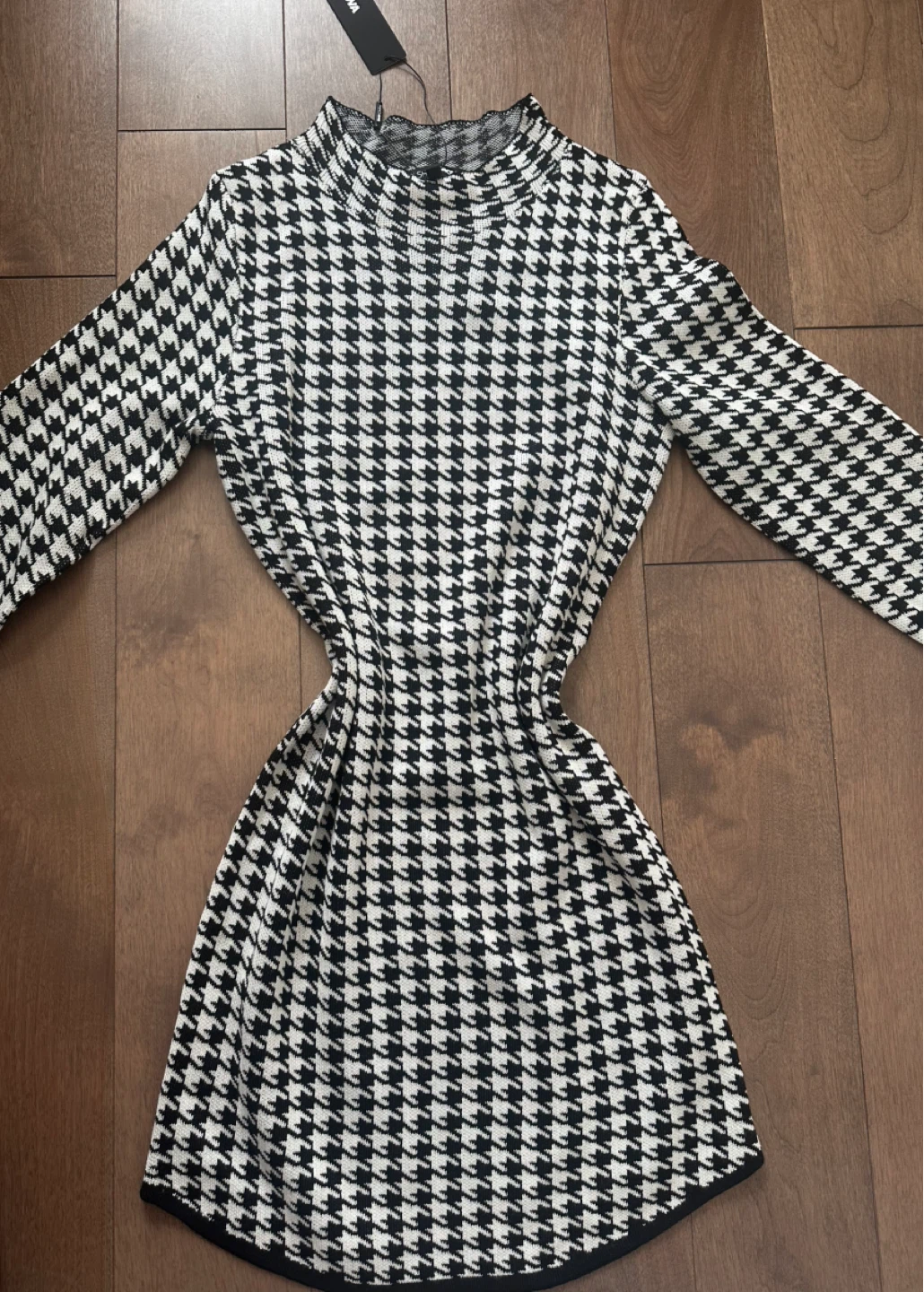 New Fashion Nova Houndstooth Mini Dress Size M