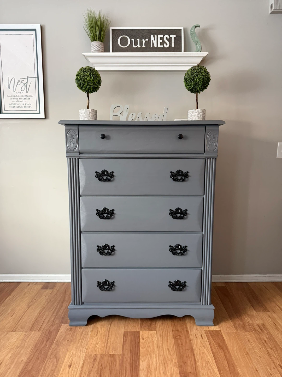 ✨🩶Beautiful solid pine oak dresser🩶✨