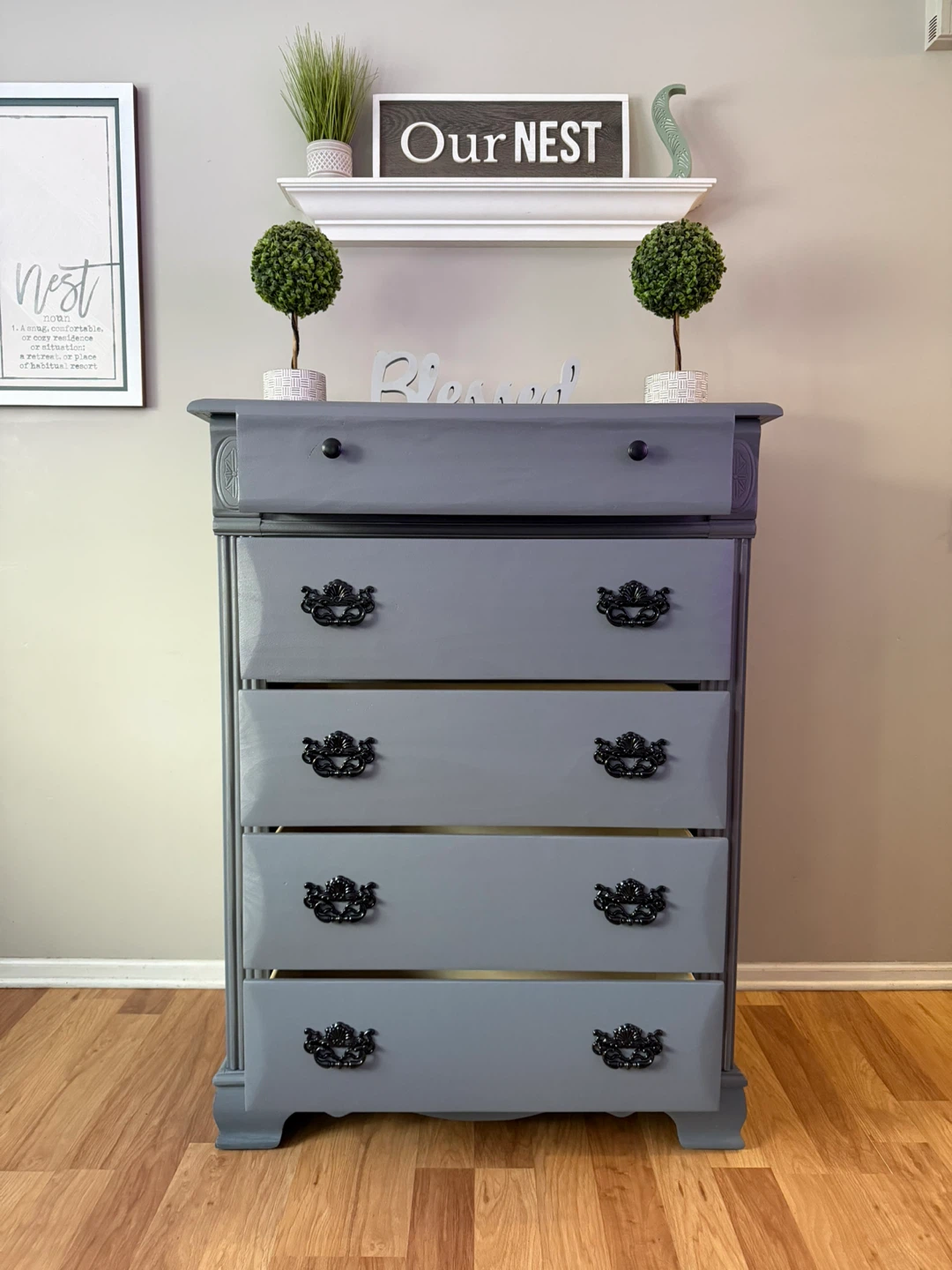 ✨🩶Beautiful solid pine oak dresser🩶✨ - photo 2