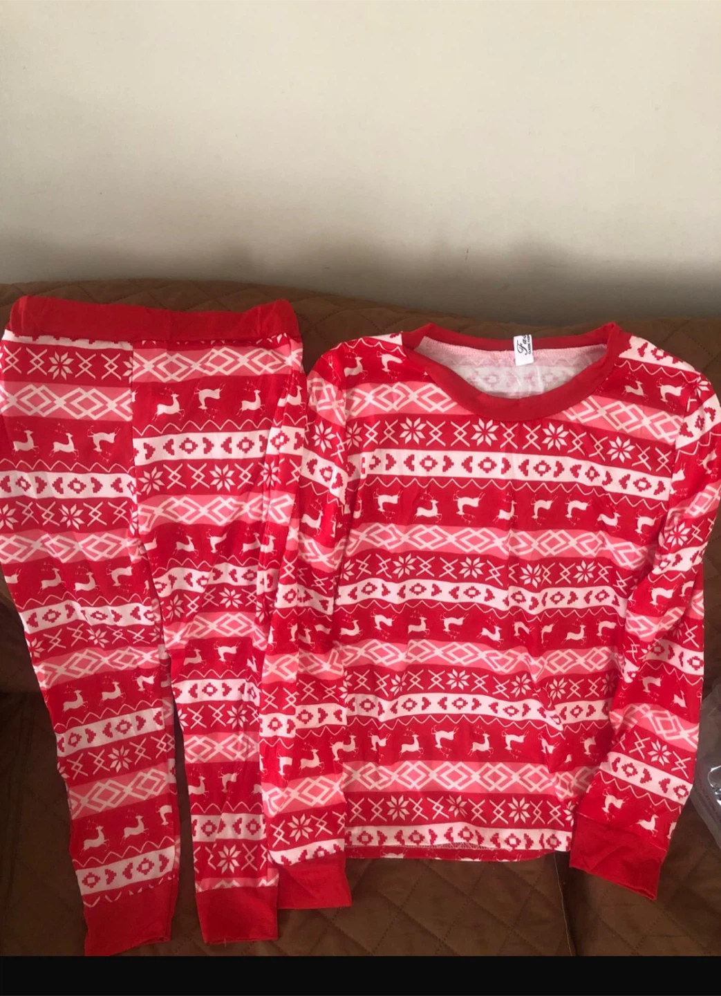 Red  Pajama Set