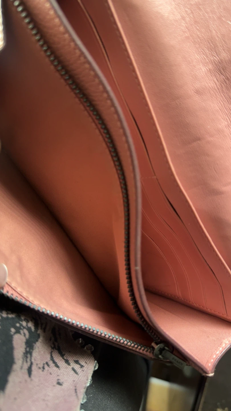 Coach Pink Leather Wallet - photo 4