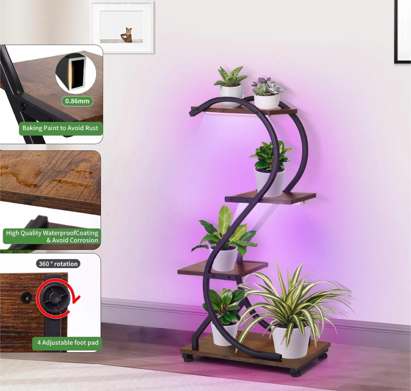 Plant Stand with Grow Lights - photo 5
