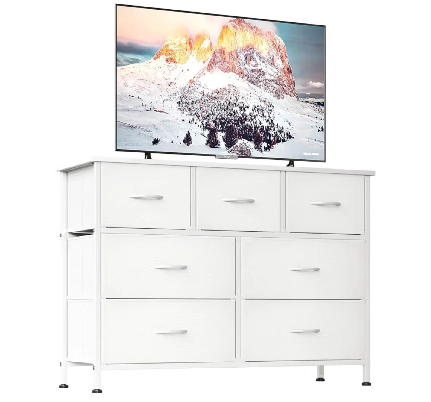 White 7 Drawer Dresser