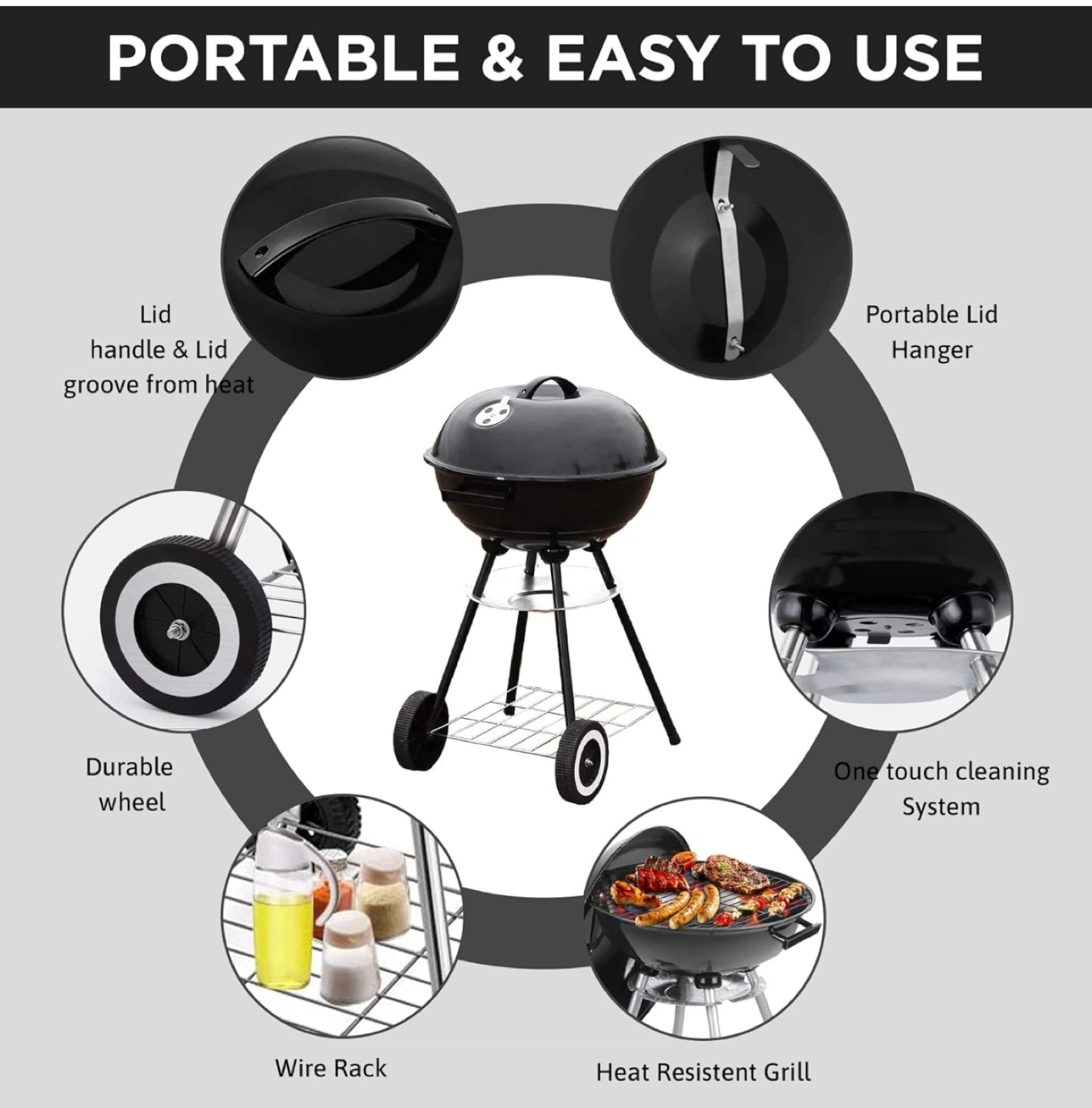 18in Kettle Charcoal Grill - photo 5