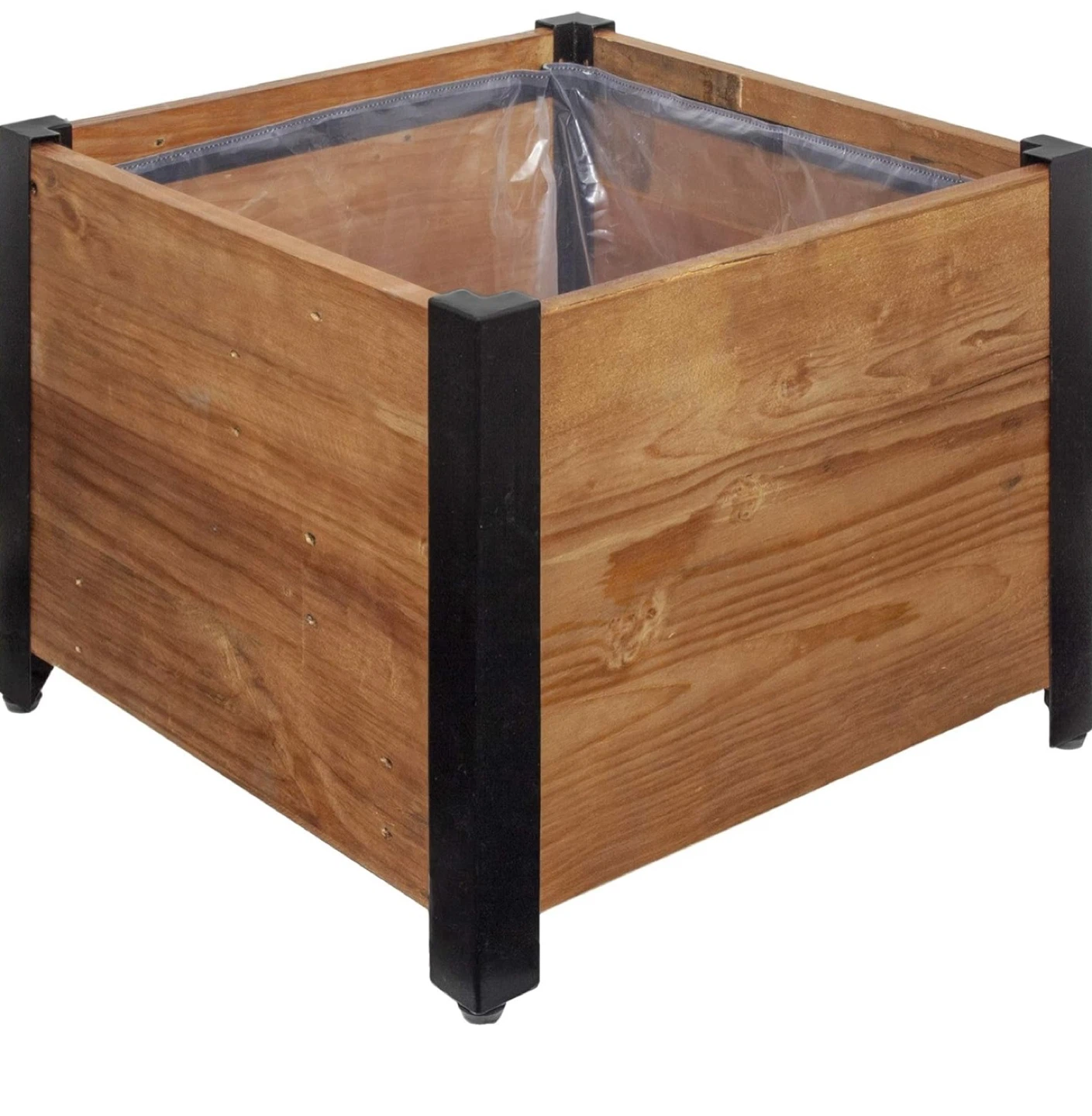 Earth Friendly Urban Garden Planter - Reclaimed Wood & Metal - photo 5