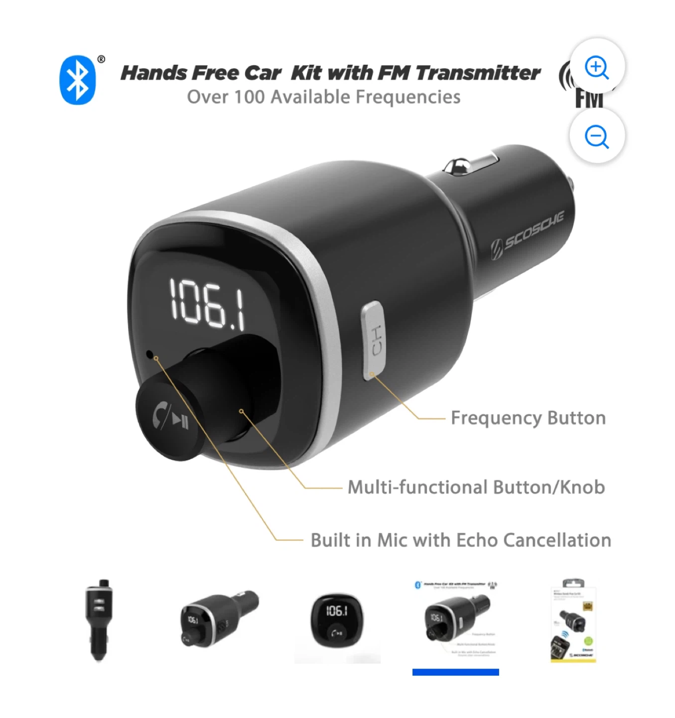 Scosche BTFreq Universal Bluetooth FM Transmitter & Dual USB - photo 5