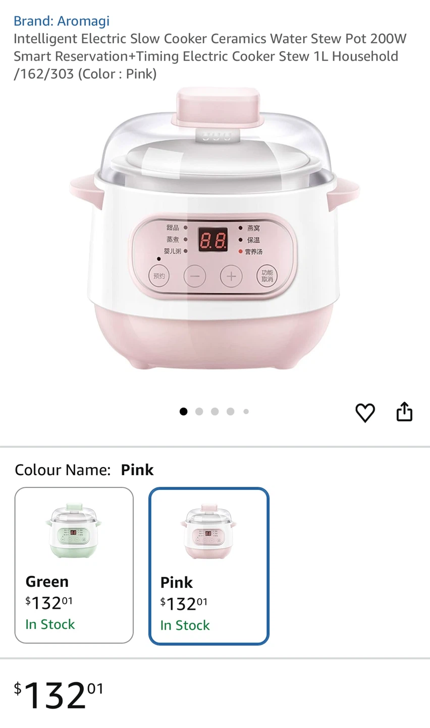 Intelligent Electric Slow Cooker Ceramics Water Stew Pot - photo 5
