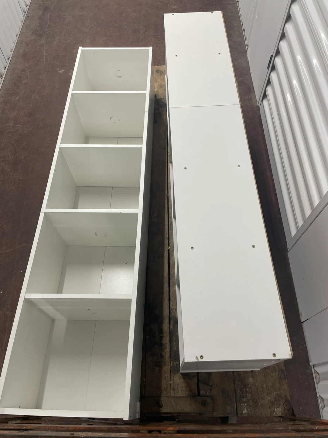 White 5-Shelf Bookcase (2 Units) - photo 2