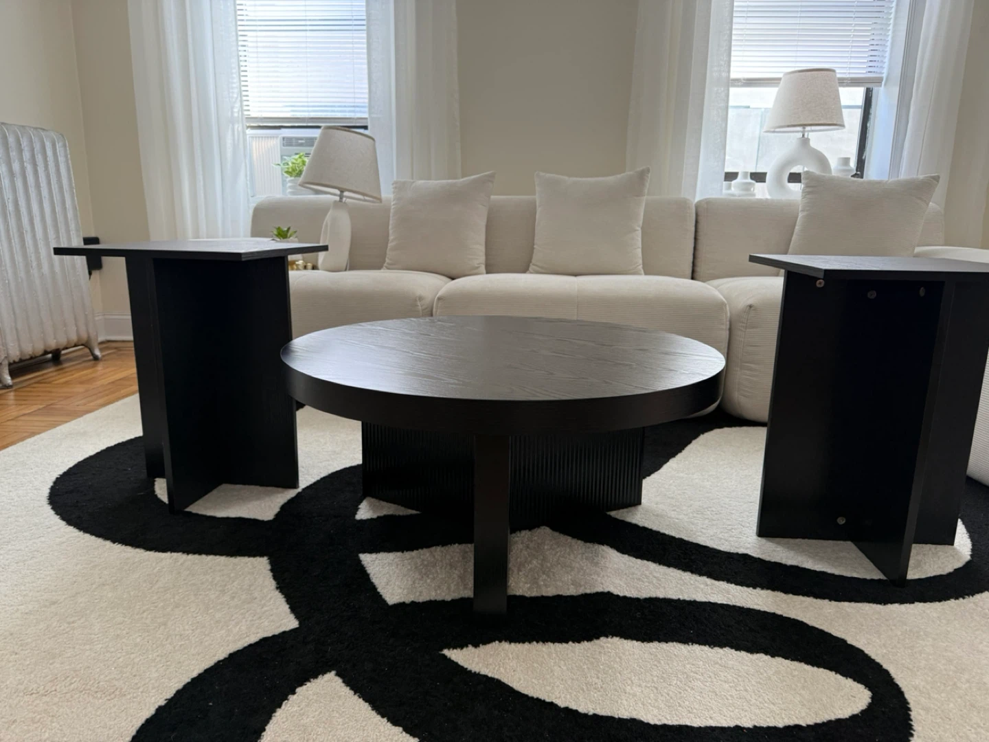 Coffee table + TV stand + two end tables
