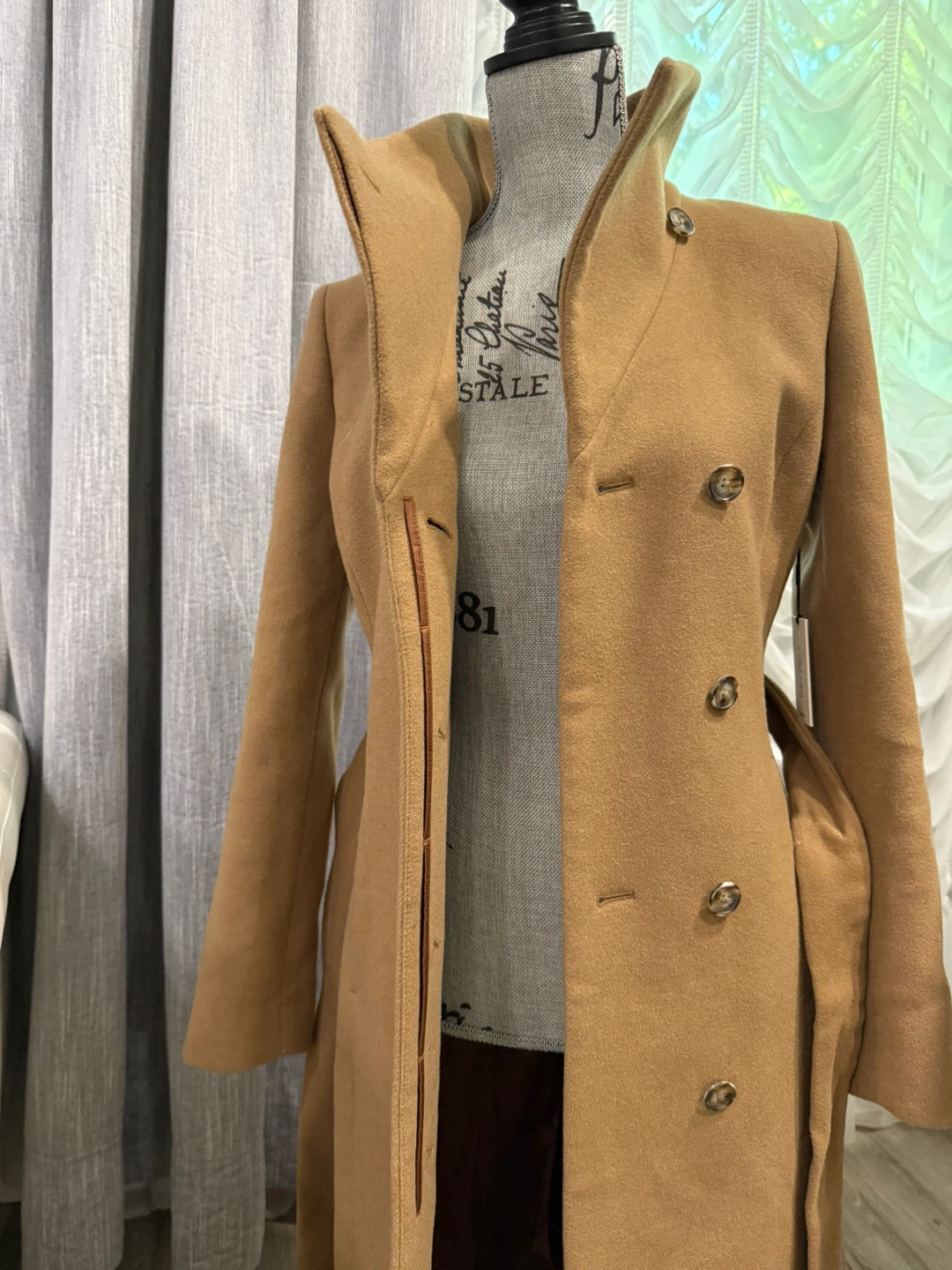 Babaton The Connor Coat - Soft Wool Cashmere Camel - photo 4