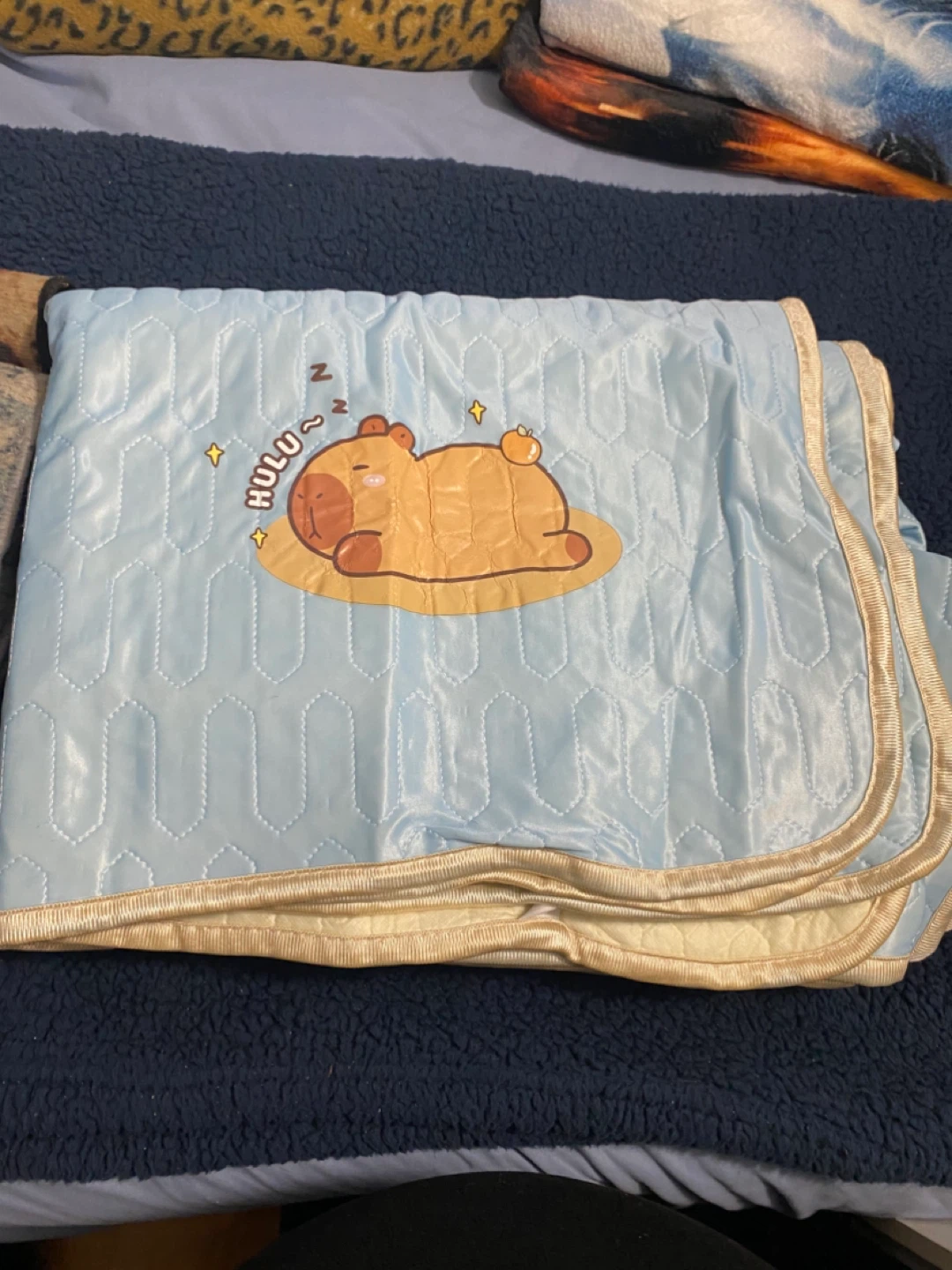 Bundle of 3 throw Blankets and a bed cooling blanket - photo 3