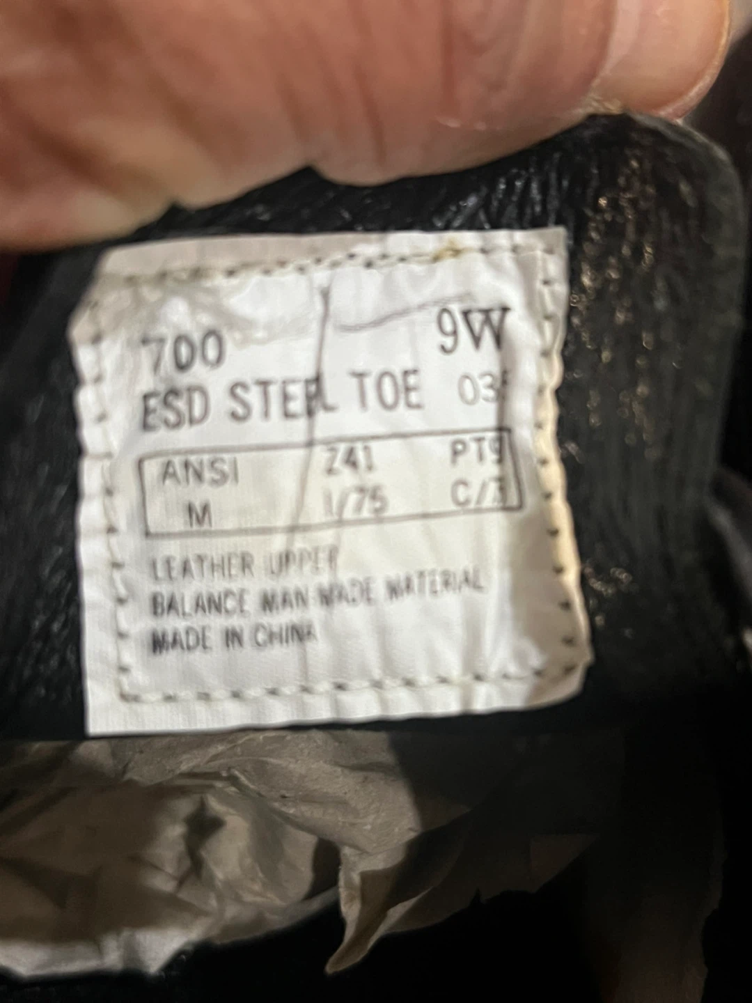 Iron Age Black Leather ESD Steel Toe Work Shoes - photo 5