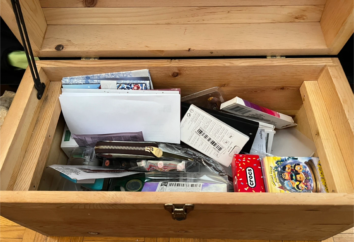 Wooden Storage Chest Trunk - photo 3