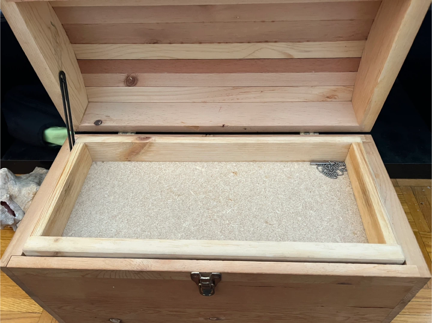 Wooden Storage Chest Trunk - photo 2