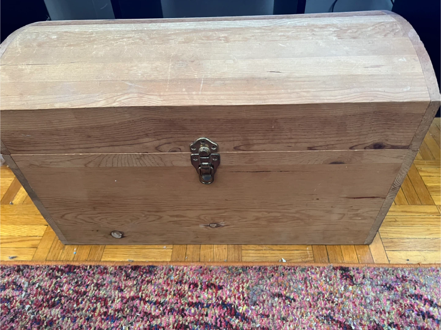 Wooden Storage Chest Trunk