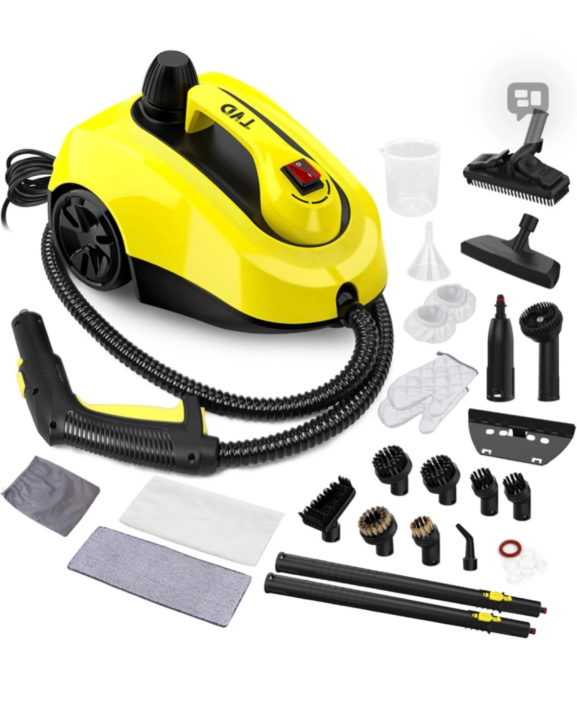 Steam Cleaner, Heavy Duty Canister  Extra-Long Power - photo 5