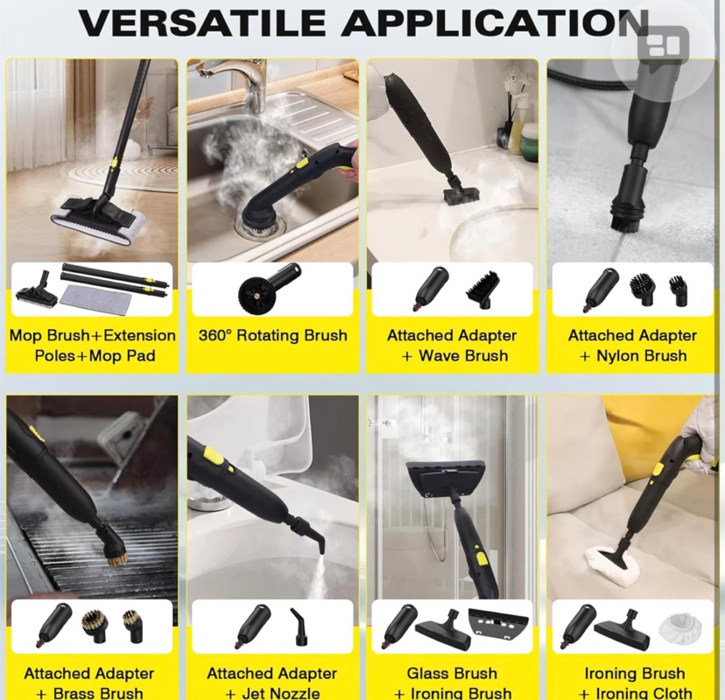 Steam Cleaner, Heavy Duty Canister  Extra-Long Power - photo 2